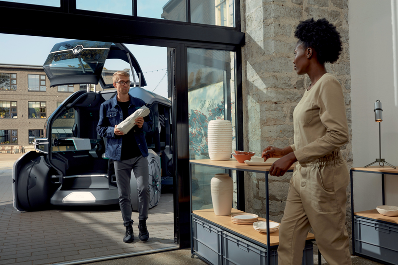 Illustration for article titled Renault's Latest Take on Autonomous Delivery Are These Adorable Little Robot Pods